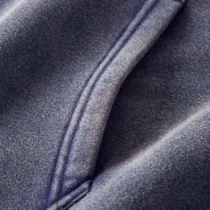 เสื้อมีฮู้ดแบบสวมศีรษะสำหรับผู้ชายผ้าฟลีซลำลองแบบบางเสื้อ100% ผ้าฝ้าย500 GSM คุณภาพสูง - Product Image 5