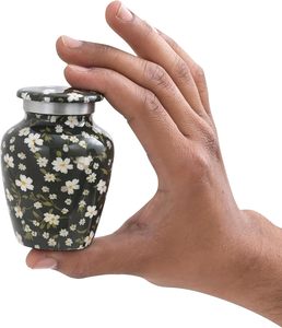 Mini urnas verdes para cenizas, recuerdo de entierro, urna pequeña para cenizas humanas, urnas para cenizas, tamaño personalizado para mujeres adultas - Product Image 4
