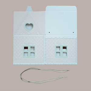 กล่องกระดาษแข็งสีชมพูสำหรับใส่ในบ้านพร้อมเชือก200x200H180mm กล่องของขวัญคริสต์มาส5ชิ้นสำหรับวันหยุด1กก. - Product Image 1