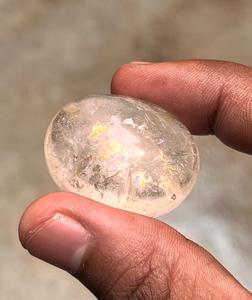 บุษราคัมทรงหลังเบี้ยธรรมชาติตัดด้วยเอฟเฟกต์สีรุ้งที่งดงาม - Product Image 3