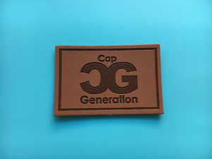 Écussons en cuir gaufré de qualité supérieure, écologiques, à coudre, avec logo de marque personnalisé pour chapeaux, vêtements et accessoires vestimentaires - Vente en gros - Product Image 3