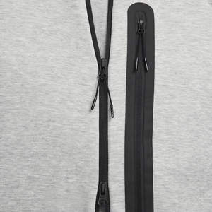 Sudadera con Capucha de Nailon/Algodón para Hombre, Corte Regular, Cierre Completo, Estampada, Transpirable, Personalizable, Deportiva, de Felpa Técnica - Product Image 4