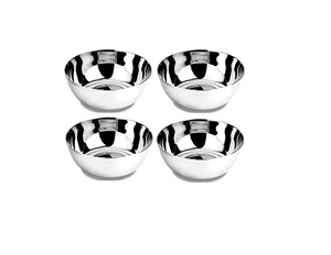 ชามโลหะสแตนเลสขัดเงาทำมือจากอินเดีย ดีไซน์เหนือกาลเวลา สำหรับใส่อาหาร ใช้ในบ้าน ร้านอาหาร และงานเฉลิมฉลอง - Product Image 5