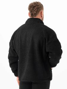 Black Hoodies Custom Winter High Quality Oversized 100% Cotton Sweater Hooded <b>Men's</b> Sweater - Product Image 3