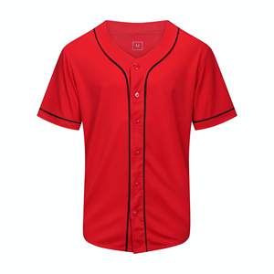 Gran oferta, camiseta de béisbol ligera que absorbe la humedad de malla de poliéster 100%, ropa de equipo de manga corta, camiseta de béisbol con estampado personalizado - Product Image 2