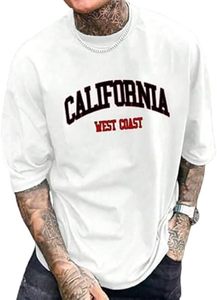 เสื้อยืดแฟชั่นผู้ชายลายกราฟิก, เสื้อยืดพิมพ์ลายตัวอักษรวินเทจ - Product Image 5