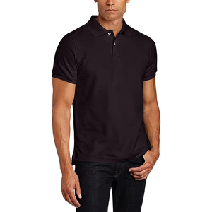 Personalizado de los hombres de verano 100% de algodón para la camisa de polo Turn-Down Collar de manga corta de color sólido de tamaño europeo de fabricación directa - Product Image 6