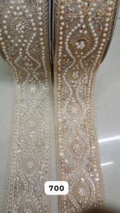 ผ้าลูกไม้ปักลายดอกไม้สำหรับเสื้อผ้าและเดรส - Product Image 6