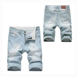 High Street Fashion Elastic Waist <b>Men</b> <b>Denim</b> Shorts Top Quality Custom Sublimated Printing <b>Men</b> <b>Denim</b> Shorts Low MOQ - Product Image 2