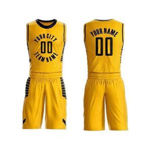 Kit de baloncesto transpirable, camiseta y pantalones cortos de equipo personalizados, tela anticontracción, ropa deportiva cómoda - Product Image 1