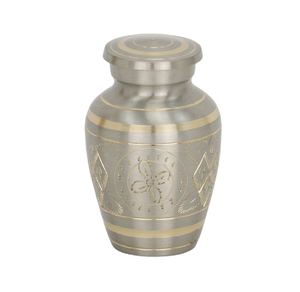 Urna de latón moderna para cenizas humanas pequeñas, suministros de cremación, esculturas artísticas hechas a mano para cumpleaños, Diwali - Product Image 3