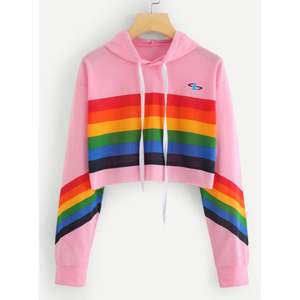 High Quality Custom <b>Crop</b> <b>Top</b> Hoodie Women Pullover Hoodies Comfortable And Breathable Drop Shoulder Hoodies For Woman - Product Image 3