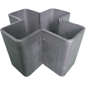 Conector de acero de unión cruzada doblado CNC personalizado para ensamblaje de marco industrial | Componente estructural fabricado con precisión - Product Image 2