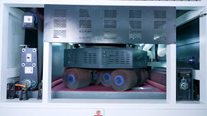 Máquina desbarbadora de chapa de alta velocidad de 1600MM, máquina desbarbadora de redondeo de bordes, máquina desbarbadora de correa ancha para chapa - Product Image 3