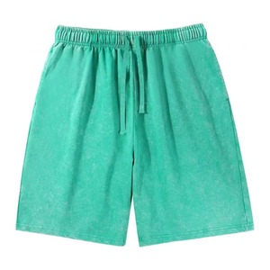 Streetwear personnalisé délavé à l'acide pour hommes Style vintage Denim Casual Gym Fitness Sweat Shorts avec poches Vente en gros OEM - Product Image 3