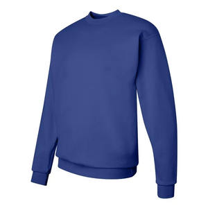 Sudadera con cuello redondo para hombre, con puños elásticos acanalados, ropa para parte superior masculina, con estampado de logotipo personalizado, ropa para invierno, color azul - Product Image 1