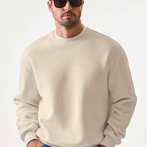 Sudaderas holgadas de cuello redondo personalizadas 100% algodón básico sudaderas de hombre de manga completa servicio OEM diseño ropa deportiva - Product Image 3