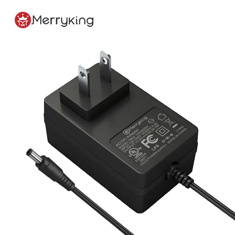 US Plug High-Quality 15V 3A 24V 1.5A 12V 6A 19V 2A 30V 0.8A Power Adapter with CB Certification for Network Switches