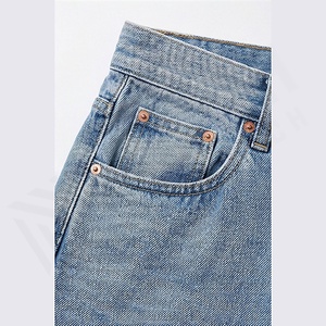 <b>High</b> Quality <b>Men's</b> Denim Pants Casual Loose Fit <b>Jeans</b> Oversize <b>Man</b> <b>High</b> <b>Waisted</b> Straight Stacked Manufacturer Customized Color - Product Image 5