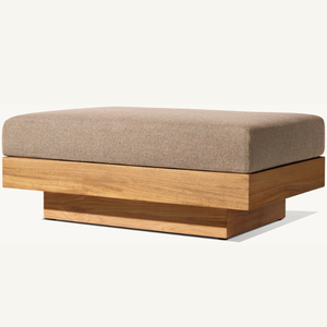 Muebles de mesa o otomana de madera de teca ecológicos con espuma suave y estética con un diseño moderno para uso en interiores - Product Image 2