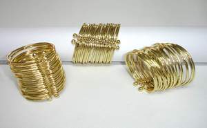 Fantaisie Premium Vantage métal plaqué or rond de serviette nickelé rond de serviette en vrac en gros rond de serviette pour la maison et la cuisine - Product Image 4