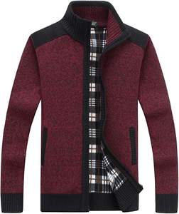 Pull à manches longues en laine/cachemire JAC22 R2224 pour homme, col rond, hiver, standard, aiguille, couleur unie, tricoté, anti-boulochage, logo avant, 320g - Product Image 1