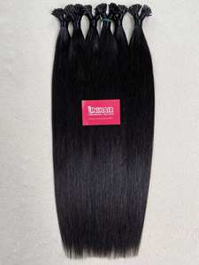 Extensiones de Cabello I-Tip, Cabello Humano 100% Vietnamita Virgen, Cabello Liso, Extensiones de Cabello Humano con Punta de Queratina, Precio al por Mayor - Product Image 3