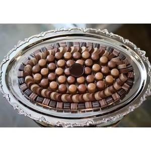 Plateau de service alimentaire en aluminium antique, écologique et durable, design fantastique, fait à la main, présentoir à desserts, fournisseurs indiens en gros - Product Image 2