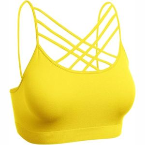 Sujetador deportivo sin costuras de alta calidad para mujer, ropa de entrenamiento transpirable con correas ajustables, Sujetador deportivo - Product Image 4