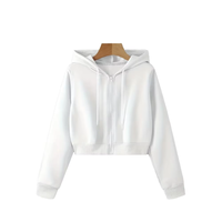 Großhandel Kundenspezifisch Bedruckter Reißverschluss-Hoodie mit Kordelzug Langarm Schnelltrocknend Atmungsaktiv 100% Baumwolle Damen Frühling Herbst