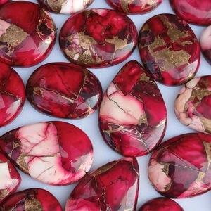 Cabujones de Turquesa Natural de Alta Calidad, Forma de Pera, Piedras Sueltas Mixtas, Gemas Trimurti T N 604, Tercera Parte - Product Image 5