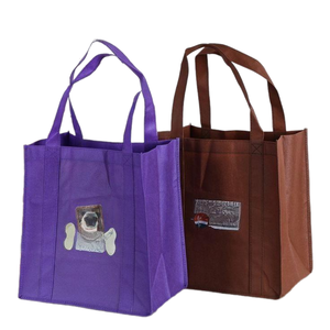 Sac à provisions non tissé portatif de logo fait sur commande de Offre Spéciale avec le noir vert rose et plus - Product Image 1