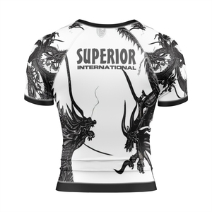 Vêtements de sport internationaux de qualité supérieure, protection contre les éruptions cutanées, compression, manches courtes, spandex/polyester, impression par transfert par sublimation - Product Image 4