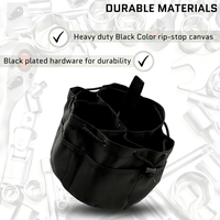 Sac de rangement multi-usages en toile ripstop à 18 poches avec cordon de serrage pour petits outils et pièces détachées – Vente en gros