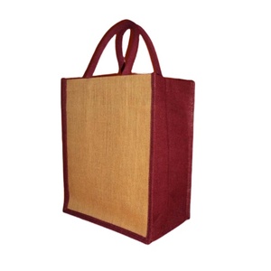 Sac à bouteille en jute bio de haute qualité, personnalisé avec logo imprimé, écologique, réutilisable, design personnalisé, utilisation promotionnelle, mini, best-seller - Product Image 3