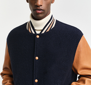 Premium Letterman Baseball hommes vestes école collège Bomber Varsity veste pour hommes en cuir véritable manches homme vestes - Product Image 4