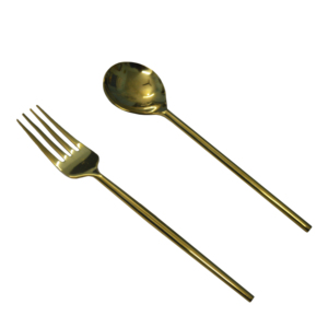 Ensemble de 4 couverts en laiton plaqué or Couverts portugais uniques faits à la main dans une boîte cadeau pour des occasions spéciales Couteau Fourchette - Product Image 6