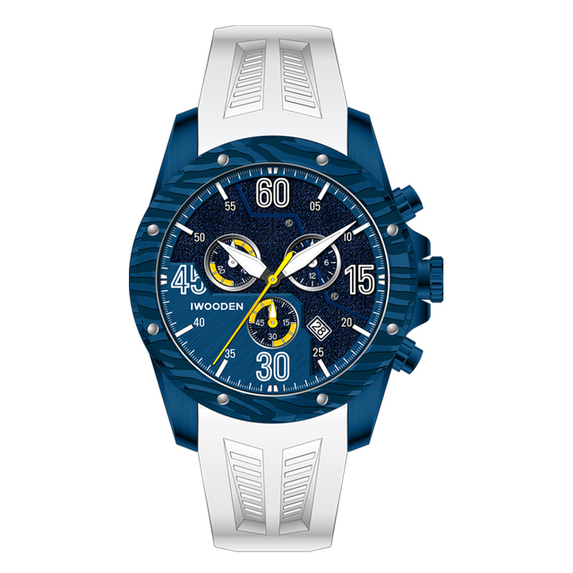 High Quality Japan Movement Chronograph Watch Men Analog Wrist Quartz Watches Rubber Strap Watch
