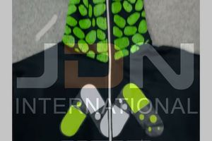 เสื้อฮู้ดแนวสตรีทฮิปฮอปสำหรับผู้ชายเสื้อมีฮู้ดผ้าซาตินพิมพ์โลโก้ปักลาย - Product Image 3