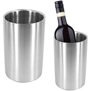 Enfriador de vino de Metal de alta calidad, cubo de hielo, fiesta grande, eventos, bañera de bebidas con accesorios de barra chapados - Product Image 3