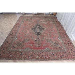 Vintage Turkish <b>Runner</b> Rug 0.8x12.6 ft, <b>Red</b> Ikat Rug Wool - Product Image 1