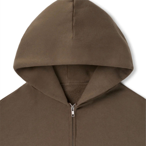 Sweat à capuche blanc à épaules tombantes avec logo personnalisé OEM 100% coton sweat-shirt épais pour hommes motif uni teint pour l'hiver - Product Image 3