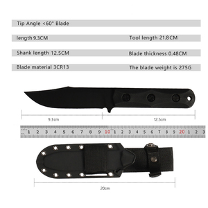 Cuchillo Bowie de Hoja Fija de Acero de Damasco Personalizado de Alta Gama, Multifuncional, para Expedición y Supervivencia, Venta al por Mayor, ODM - Product Image 5