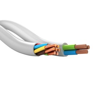Cavo di alimentazione elettrica grigio gommato Tutor flessibile multipolare con Flare-Flare metro 4 x1mmq sezione conduttore - Product Image 1