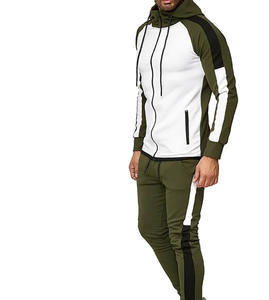 ชุดวอร์มผ้าคอตตอนโพลีเอสเตอร์สำหรับผู้ชายปรับแต่งได้ดีไซน์บล็อกสีพิเศษพร้อมขนแกะชั้นใน - Product Image 6