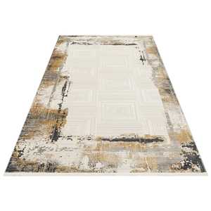 Tapis moderne multicolore Netline PR005 Perre, 60% viscose, 40% acrylique, pour chambre à coucher, bureau et chambre d'enfant, tapis Home Depot - Product Image 3