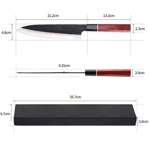 มีดทำครัวเหล็กดามัสกัสขนาด5นิ้วคมสำหรับใช้ในเชิงพาณิชย์มีด VG10สำหรับทำอาหาร - Product Image 3