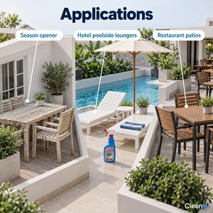 Spray detergente per mobili da esterno 500ml, detergente per mobili da patio e giardino senza cloro per alluminio, teak, vimini, plastica - Ingrosso - Product Image 3