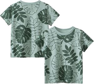 Children's Short-sleeved Knitted 100% Cotton T-shirts for Boys and Girls Summer <b>Clothes</b> Quick Dry Breathable - Product Image 4