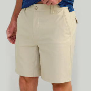 Pantalones Cortos Cargo de Secado Rápido con 5 Bolsillos con Cremallera Personalizados para Hombre, Pantalones Cortos de Pesca con Cintura Elástica, Pantalones Cortos de Trabajo de Nailon para Senderismo al Aire Libre - Product Image 1